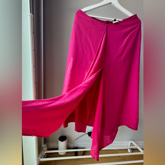 Gianfranco Ferre Designer Draped Y2K Magenta Maxi Skirt, 8 - Picture 6 of 13